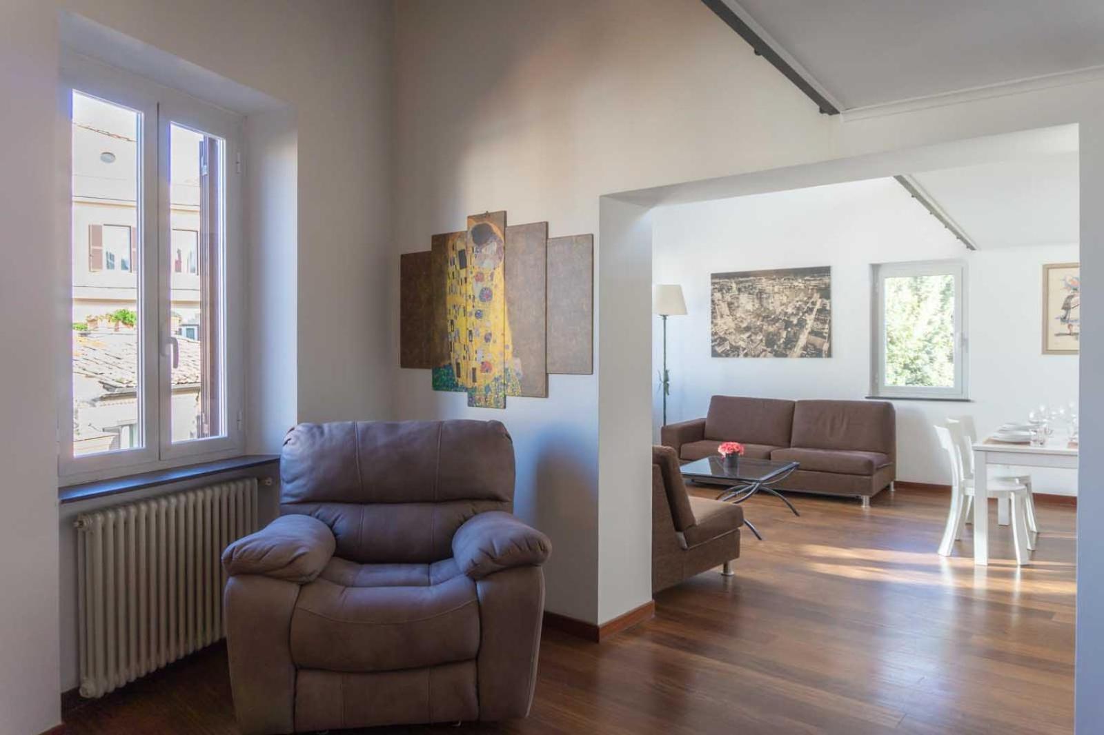 Lusso E Panorama Senza Paragoni, Loft Trastevere Rome Buitenkant foto